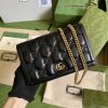 Best Replicas Bags - Replica Gucci GG Matelasse Chain Wallet 723787 Black Shop For Best Louis Vuitton LV Replica Bags With Cheap Price