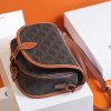 Best Replicas Bags - Celine Medium Triomphe Canvas & Calfskin Replica Folco Bag Shop For Best Louis Vuitton LV Replica Bags With Cheap Price
