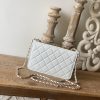 Best Replicas Bags - Chanel Replica Wallet On Chain - White Ap1450 Shop For Best Louis Vuitton LV Replica Bags With Cheap Price