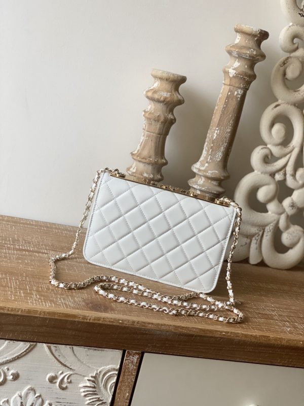 Chanel Replica Wallet On Chain - White Ap1450 - Image 5