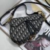 Best Replicas Bags - Replica Dior Saddle Bag Blue Oblique Embroidery M0446Criw M928 Shop For Best Louis Vuitton LV Replica Bags With Cheap Price