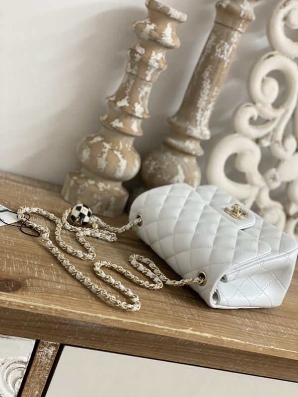 Replica Chanel CF Mini 1786 in White | Luxe Style - Image 5