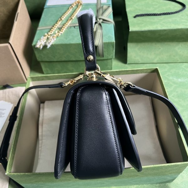 Replica Gucci Blondie Top-Handle Bag in Black - Image 9