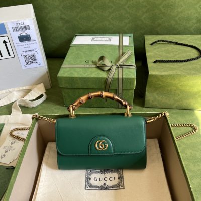 Replica Gucci GG Bamboo Top Handle Bag – Small