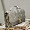 Best Replicas Bags - Replica Dior Miss Mini Bag - Metallic Gray Lambskin Elegance Shop For Best Louis Vuitton LV Replica Bags With Cheap Price