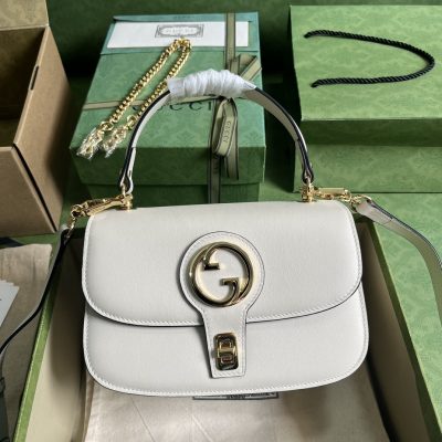White Gucci Blondie Top-Handle Replica Bag - Style 735101