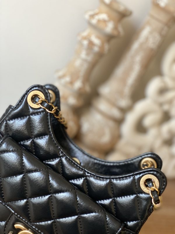 Replica Chanel CF Mini 3710 Black Leather Bag - Image 2