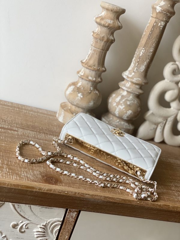 Chanel Replica Wallet On Chain - White Ap1450 - Image 9