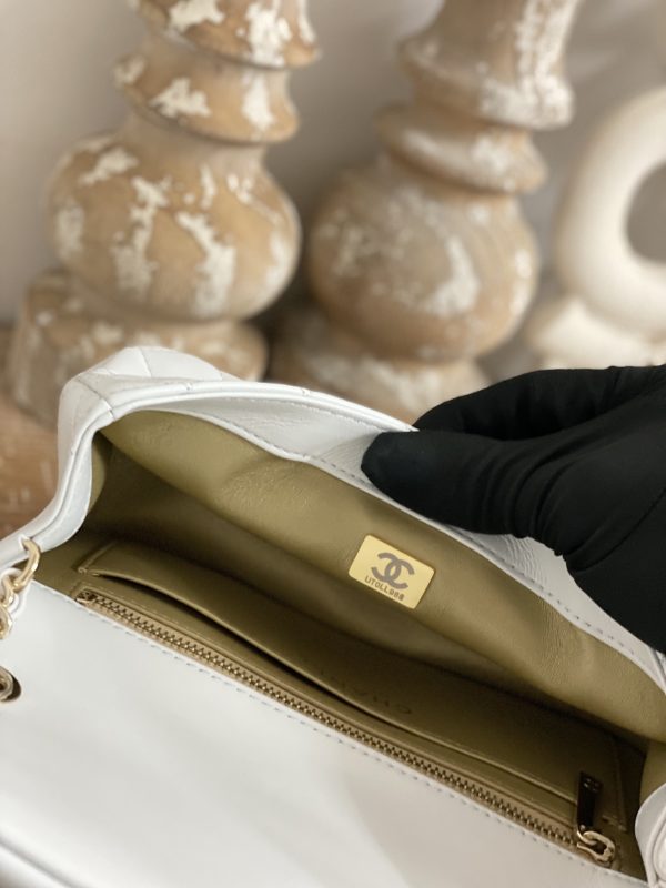 Replica Chanel CF Mini 1787 in White - Image 3