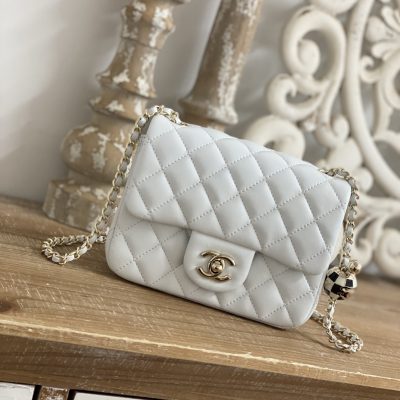 Replica Chanel CF Mini 1786 in White | Luxe Style