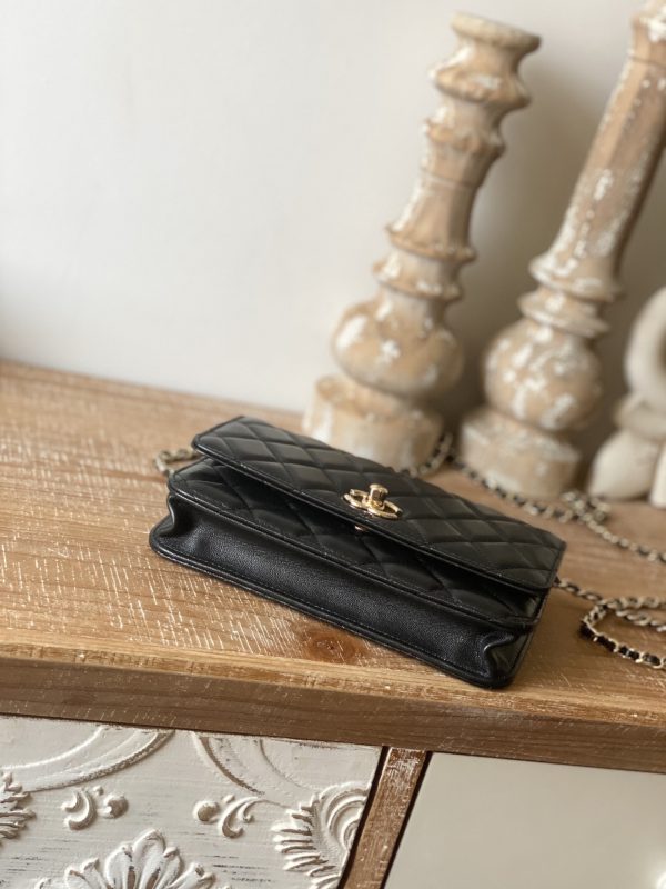 Chanel Replica Wallet On Chain in Black - Ap1450 - Image 7