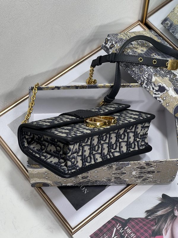 Blue Dior Oblique Jacquard Replica 30 Montaigne Bag M9208Utzq_M928 - Image 9