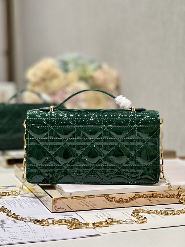Replica Dior Miss Mini Bag in Rose Pine Green Patent - Image 7