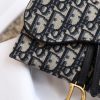 Best Replicas Bags - Dior Saddle Wallet with Chain - Blue Oblique Jacquard Shop For Best Louis Vuitton LV Replica Bags With Cheap Price