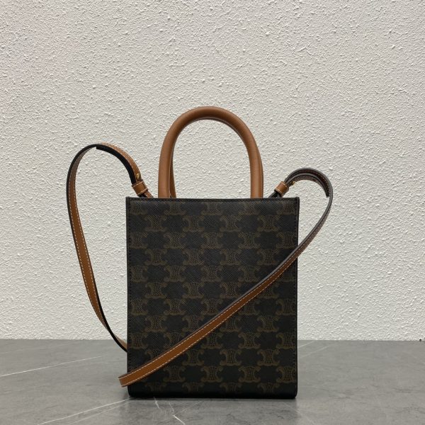 Replica Celine Triomphe Mini Tote in Black | Timeless Elegance - Image 7