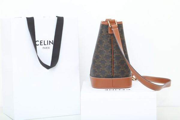 Replica Celine Medium Triomphe Bucket Bag - Image 4