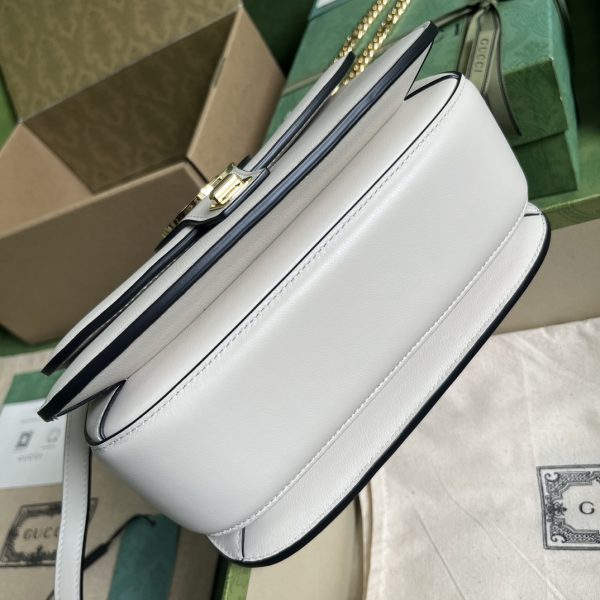 White Gucci Blondie Top-Handle Replica Bag - Style 735101 - Image 6