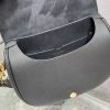 Best Replicas Bags - Replica Dior Bobby Bag Black Box Calfskin, Blue Oblique Strap M9320Umob Shop For Best Louis Vuitton LV Replica Bags With Cheap Price