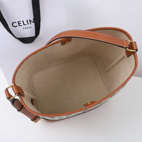 Celine Triomphe Medium Bucket Bag Replica - Image 2