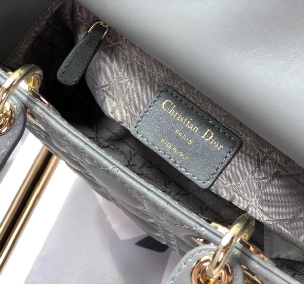 Replica Dior Lady Bag - Blue Patent Cannage Calfskin - Image 2