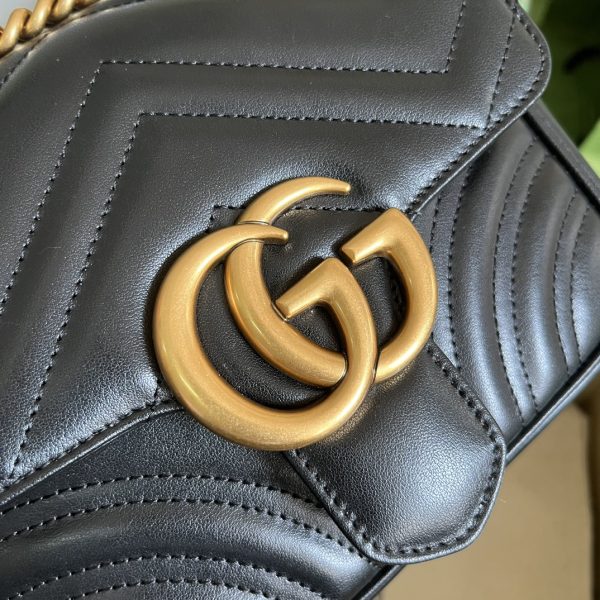 Replica Gucci Marmont GG Black 739682 Handbag - Image 5