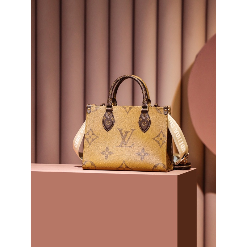 Louis Vuitton OnTheGo PM Tote Bag Leather M46373 Black - Image 2