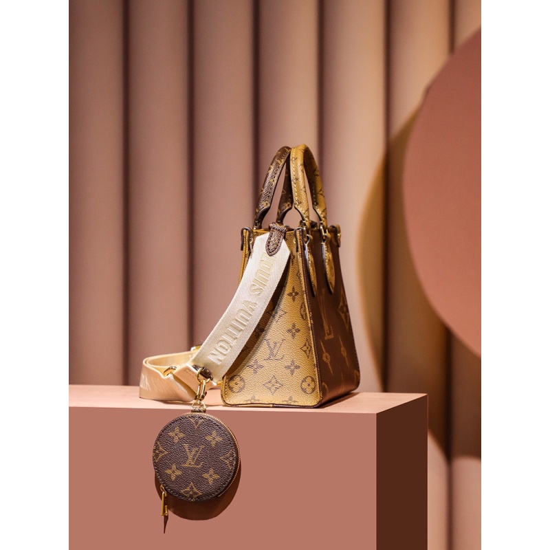 Louis Vuitton OnTheGo PM Tote Bag Leather M46373 Black - Image 5