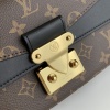 Best Replicas Bags - Louis Vuitton Monogram Marceau Leather Replica Bag Black AAA Shop For Best Louis Vuitton LV Replica Bags With Cheap Price
