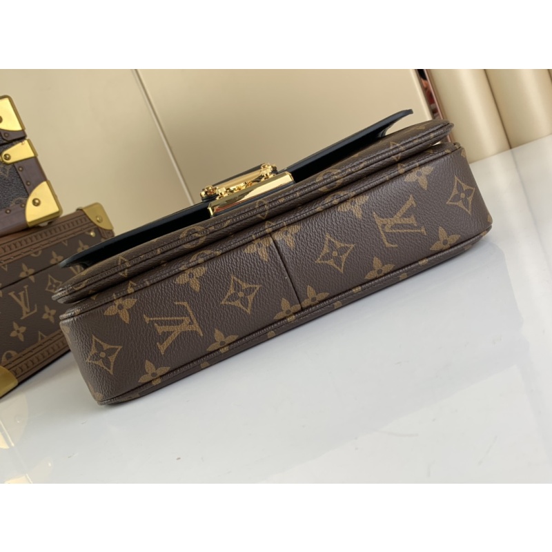 Louis Vuitton Monogram Marceau Leather Replica Bag Black AAA - Image 8