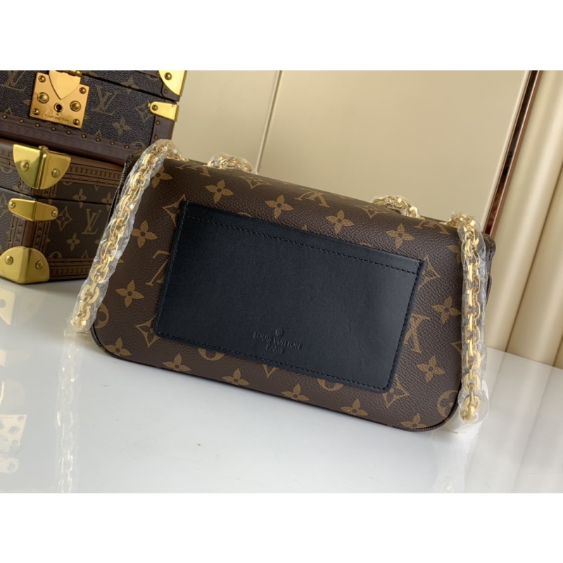 Louis Vuitton Monogram Marceau Leather Replica Bag Black AAA - Image 9