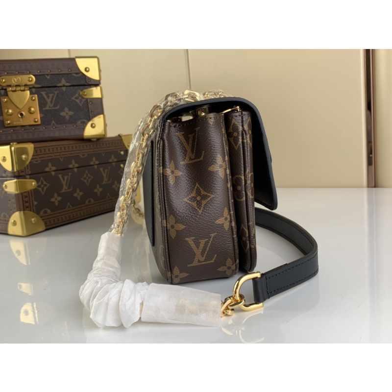 Louis Vuitton Monogram Marceau Leather Replica Bag Black AAA - Image 10