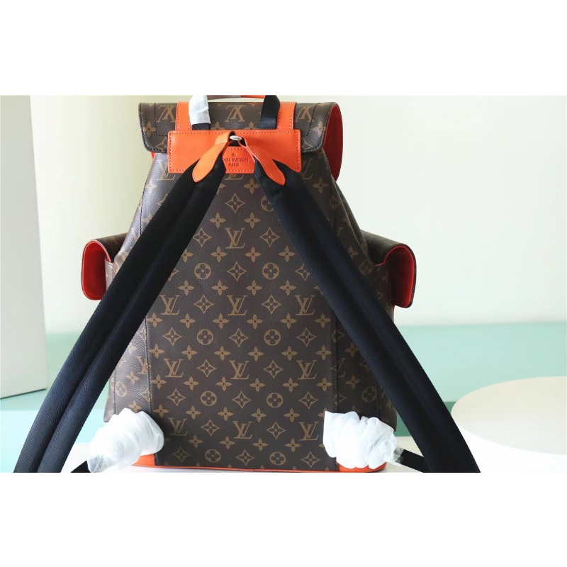 Replica Louis Vuitton Christopher MM Monogram Backpack - Orange M46814 - Image 2