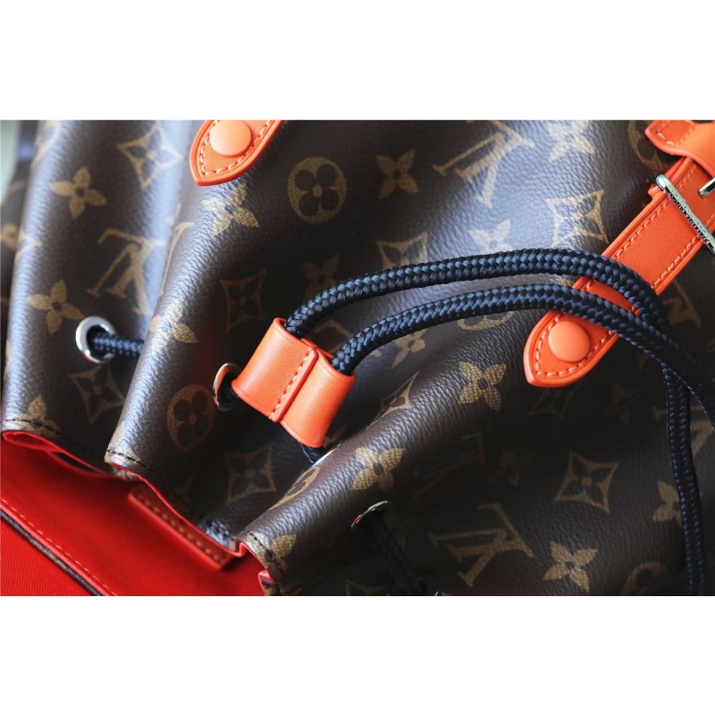 Replica Louis Vuitton Christopher MM Monogram Backpack - Orange M46814 - Image 3
