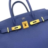 Best Replicas Bags - Hermes Birkin 30 Blue Electric Togo Leather Handbag D Engraved Shop For Best Louis Vuitton LV Replica Bags With Cheap Price