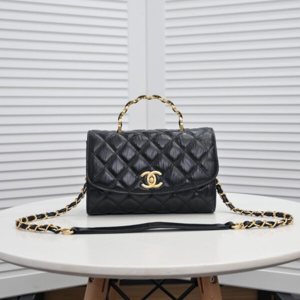 Chanel 21S Pink CC Mini Flap Bag with Gold Chain - Image 10