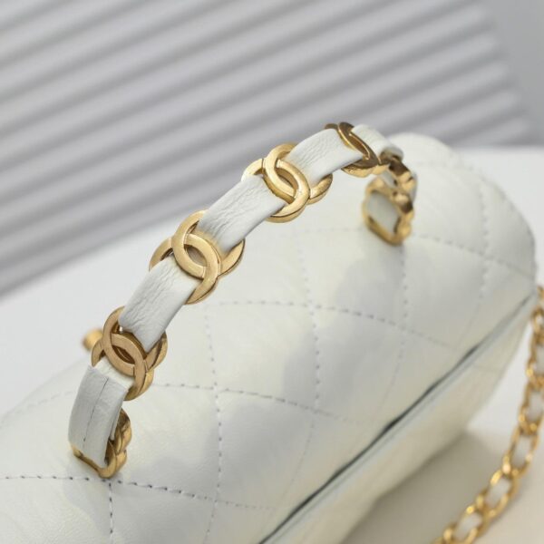 Chanel 21S Pink CC Mini Flap Bag with Gold Chain - Image 25