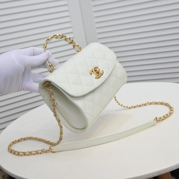 Chanel 21S Pink CC Mini Flap Bag with Gold Chain - Image 26