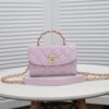 Best Replicas Bags - Chanel 21S Pink CC Mini Flap Bag with Gold Chain Shop For Best Louis Vuitton LV Replica Bags With Cheap Price